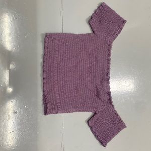 Purple crop top